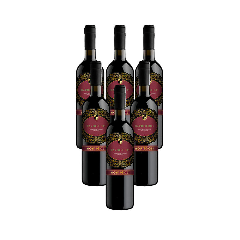 Kit-de-Vinho-Italiano-Montigoli-Bardolino-Doc-Cantina-Di-Negrar-Tinto-750-Ml---6-unidades