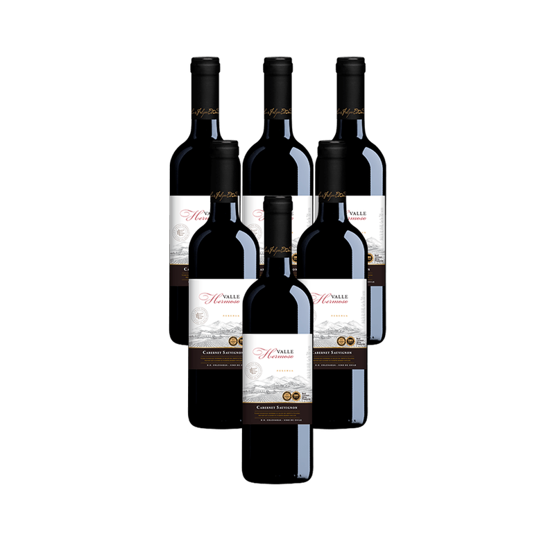 Kit-de-Vinho-Chileno-Luis-Felipe-Edwards-Valle-Hermoso-Reserva-Cabernet-Sauvignon-Tinto-750-Ml---6-unidades