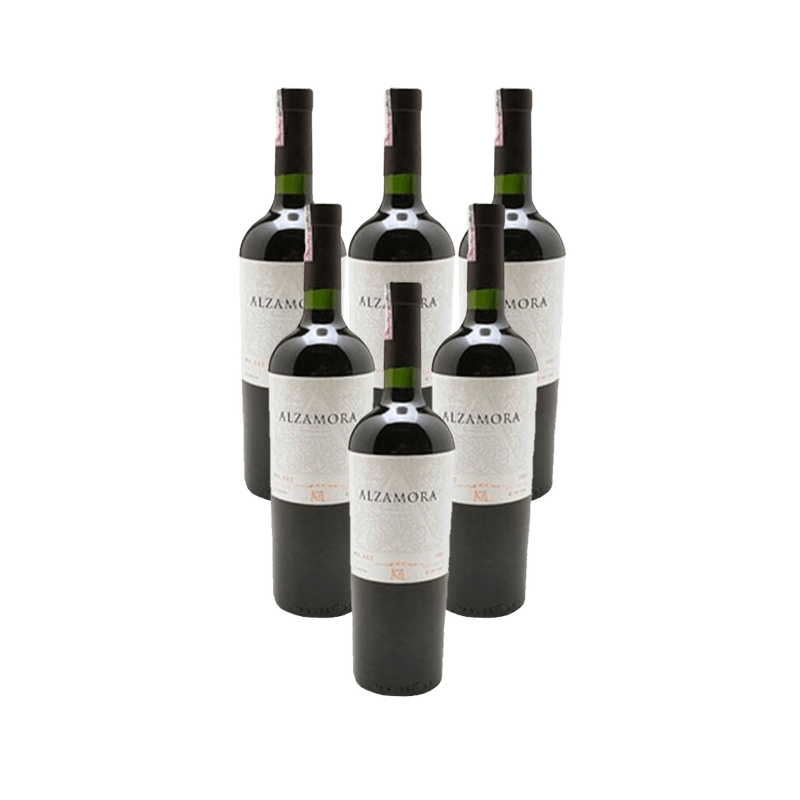 Kit-de-Vinho-Argentino-Alzamora-Syrah-Tinto-750-Ml---6-unidades