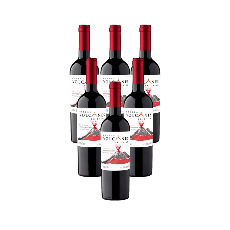 Kit-de-Vinho-Chileno-Volcanes-Cabernet-Sauvignon-Tinto-750-Ml---6-unidades