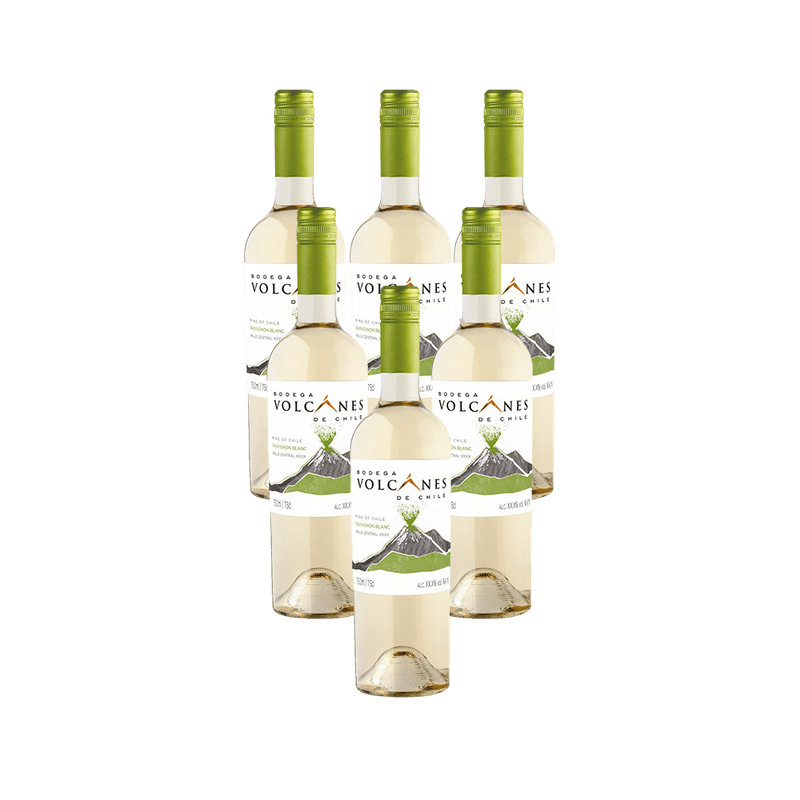 Kit-de-Vinho-Chileno-Volcanes-Sauvignon-Blanc-Branco-750-Ml---6-unidades