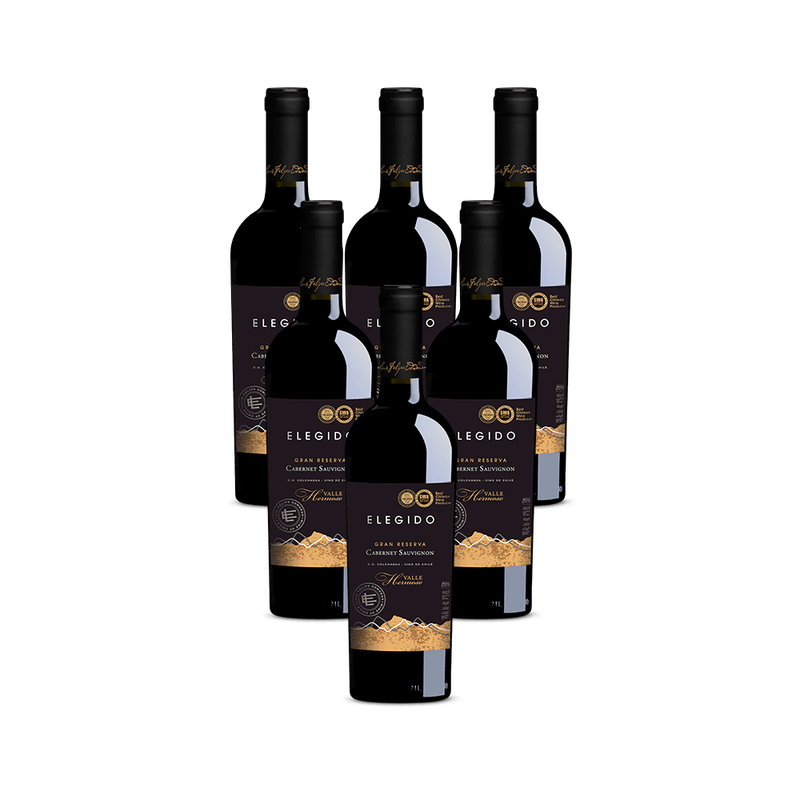 Kit-de-Vinho-Chileno-Luis-Felipe-Edwards-Valle-Hermoso-Gran-Reserva-Cabernt-Sauvignon-Tinto-750ml---6-unidades