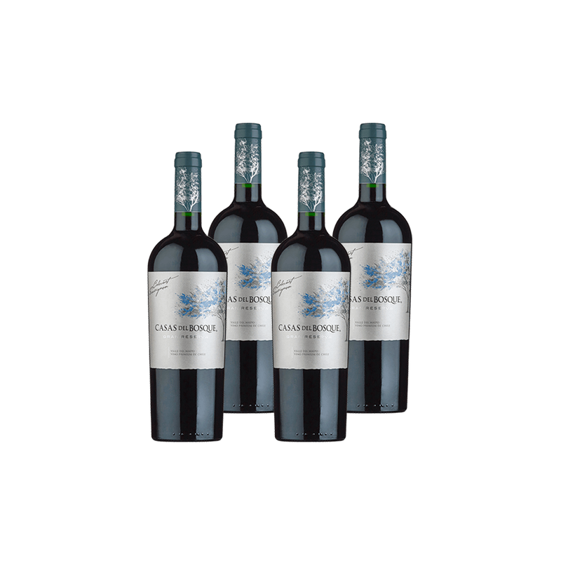 Kit-de-Vinho-Chileno-Casas-Del-Bosque-Gran-Reserva-Cabernet-Sauvignon-Tinto-750-Ml---4-unidades