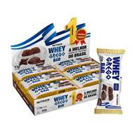 Kit de Barra De Proteina Nutrata Whey Grego Brigadeiro 40g - 24 unidades