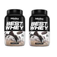 Kit de Whey Protein Best Whey Cookies And Cream Athletica Nutrition 450 G - 2 unidades