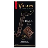 Barra De Chocolate Suiço 72 % Amargo Villars 100 G