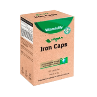 Vitamina Iron Caps Ferro Vegano Vitaminlife Com 60 Cápsulas