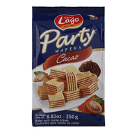 Biscoito Wafer Com Creme De Chocolate Italiano Lago 250 G