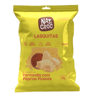 Lasquitas De Parmesão Com Páprica Picante Natcroc 40 G