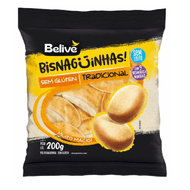 Bisnaguinha Tradicional Sem Gluten Belive 200 G