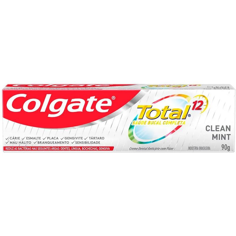 Creme-Dental-Clean-Mint-Colgate-Total-12-90-G