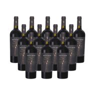 Caixa de Vinho Italiano Notte Rossa Primitivo Puglia Igp Tinto 750 Ml 12 unidades