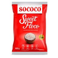 Coco Ralado Em Flocos Úmidos Adocicados Sococo 100 G