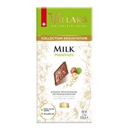 Barra De Chocolate Suiço Ao Leite Com Avelã Villars 100 G