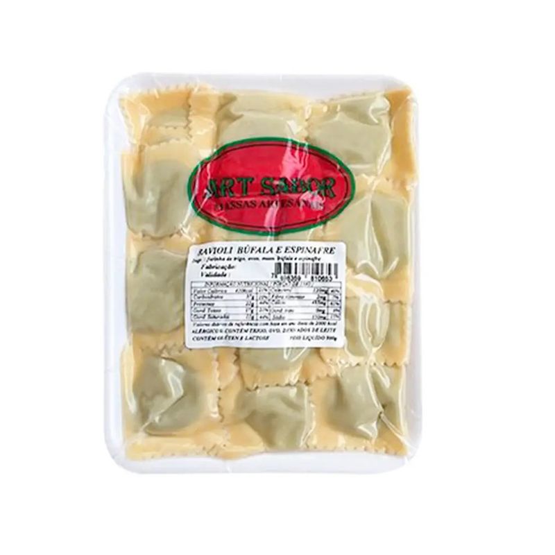 Ravioli-De-Mucarela-Com-Espinafre-Art-Sabor-500-G