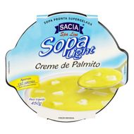 Sopa Congelada Creme De Palmito Light Sacia Spa Line 450g