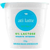 Iogurte Integral Zero Lactose Atilatte 170 G