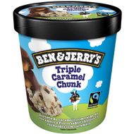 Sorvete De Caramelo Com Calda De Caramelo E Flocos Sabor Chocolate Recheados Com Caramelo Triple Caramel Chunck Ben & Jerry´S