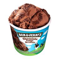 Sorvete De Chocolate Com Pedaços De Bolo Sabor Chocolate Fudge Brownie Ben E Jerry´S 120 Ml