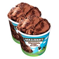 Sorvete De Chocolate Com Pedaços De Bolo Sabor Chocolate Fudge Brownie Ben & Jerry´S 458 Ml