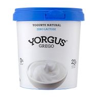 Iogurte Grego Sem Lactose, Zero Gordura Ou Integral Yorgus 500 G