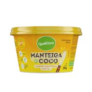 Manteiga De Coco Com Sal Sabor Manteiga Qualicoco 200 G