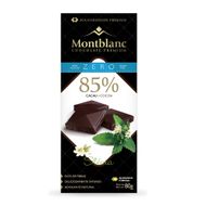 Barra De Chocolate 85% Cacau Zero Montblanc 80 G