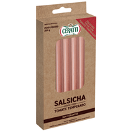 Salsicha Viena Com Tomate Temperado Sem Corante Ceratti 200 G