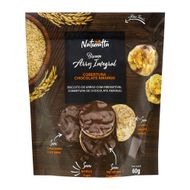 Biscoito De Arroz Integral Com Chococolate Amargo Naturatta 60 G