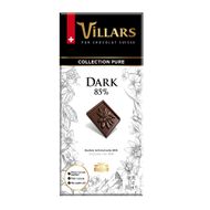 Barra De Chocolate Suiço 85% Cacau Villars 100 G