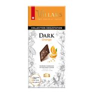 Barra De Chocolate Suiço Amargo Com Cascas Laranja Villars 100 G