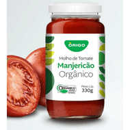 Molho De Tomate Orgânico Com Manjericão Órigo 330 G