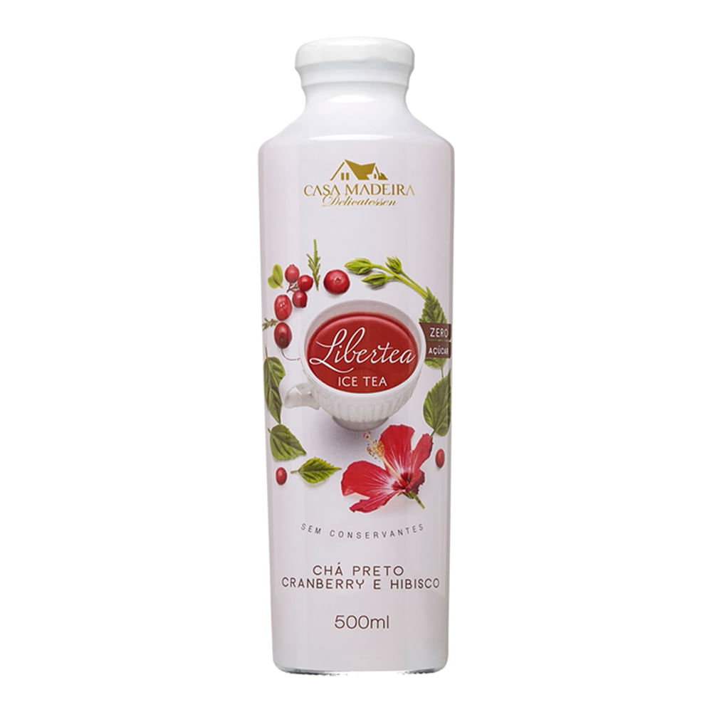 Ch preto com cranberry e hibisco casa madeira 500 ml faststore pdp