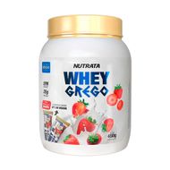 Whey Grego Morango Com Chantilly Nutrata 450 G