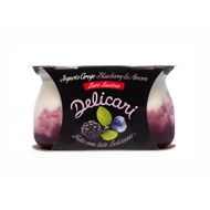 Iogurte Blueberry E Amora Zero Lactose Delicari 340 G