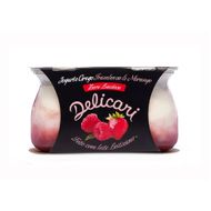 Iogurte De Morango E Framboesa Zero Lactose Delicari 340 G