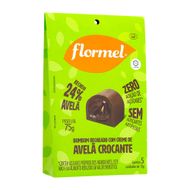 Bombom Recehado Com Creme De Avelã Crocante Sem Açúcar Pouch Flormel 75 G