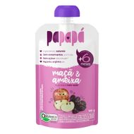 Papinha Orgânica Maça & Ameixa Sem Adição De Acúcar Papapá 100 G