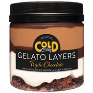 Gelato Layers Sabor Triple Chocolate Cold Cream 500 Ml