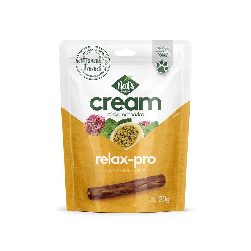 Sticks-Cream-Recheados-Relax-Pro-Para-Caes-Nats-120-G