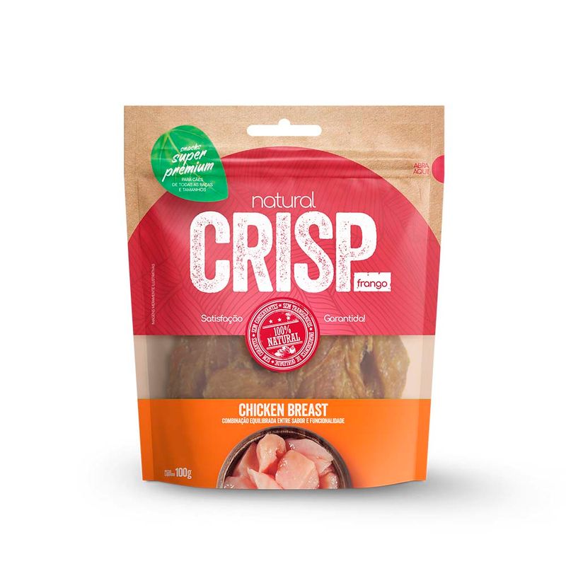 Snack-Desidratado-Para-Caes-Chicken-Breats-Natural-Crisp-100-G