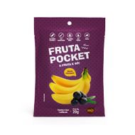 Banana Com Açaí Fruta Pocket Liofilizado 20g