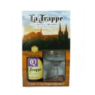 Kit Cerveja Quadruppel Garrafa 750 Ml E Taça La Trappe