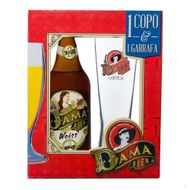 Kit Com 1 Copo E 1 Cerveja Weiss Dama Bier 600 Ml