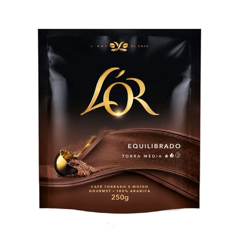 Cafe-Torrado-E-Moido-Equilibrado-100--Arabica-L-Or-Sache-250-G