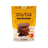 Lascas De Brownie Crocante Zaytas Com Caramelo E Flor De Sal Zaya 80 G