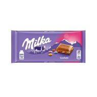 Barra De Chocolate Importado Confetti Milka 100 G