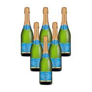 Caixa de Espumanteumante Francês Cuvve Jean Louis Blanc D Blanc Brut 750 Ml 6 unidades