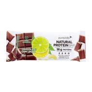 Natural Protein Bar Chocolate Com Limão Puravida 60 G