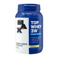 Top Whey 3w Mais Performance Sabor Baunilha Max Titanium 900 G